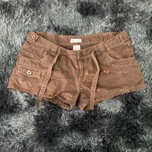 AQUA brown cargo shorts